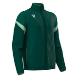 JNR Macron Odin Full Zip Top - Bottle Green/Mint - KitRoom
