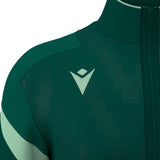 JNR Macron Odin Full Zip Top - Bottle Green/Mint - KitRoom