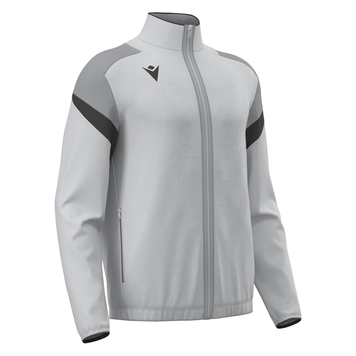 JNR Macron Odin Full Zip Top - Stone Grey/Anthracite - KitRoom