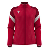 JNR Macron Athena WMN Full Zip Top - Red/White - KitRoom