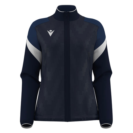 JNR Macron Athena WMN Full Zip Top - Navy/White - KitRoom