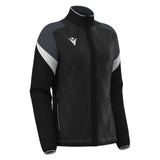 JNR Macron Athena WMN Full Zip Top - Black/White - KitRoom