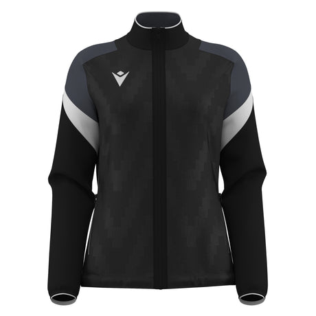 JNR Macron Athena WMN Full Zip Top - Black/White - KitRoom