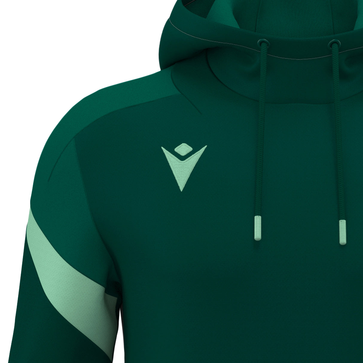 JNR Macron Alchemist Hoody - Bottle Green/Mint - KitRoom