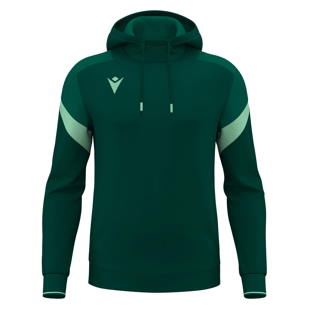 JNR Macron Alchemist Hoody - Bottle Green/Mint - KitRoom