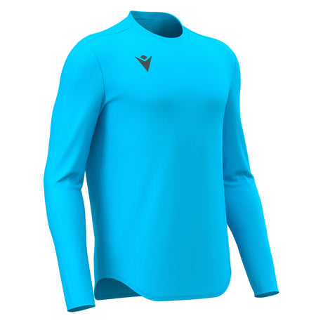 JNR Macron Void Shirt LS - Neon Sky - KitRoom