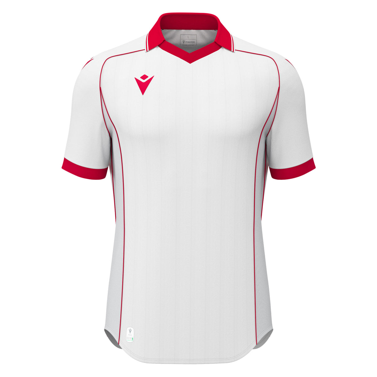JNR Macron Ranger ECO Shirt SS - White/Red - KitRoom