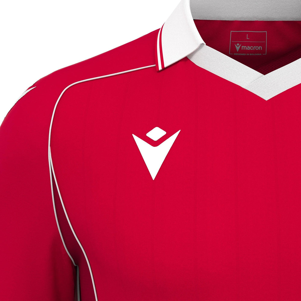 JNR Macron Ranger ECO Shirt SS - Red/White - KitRoom