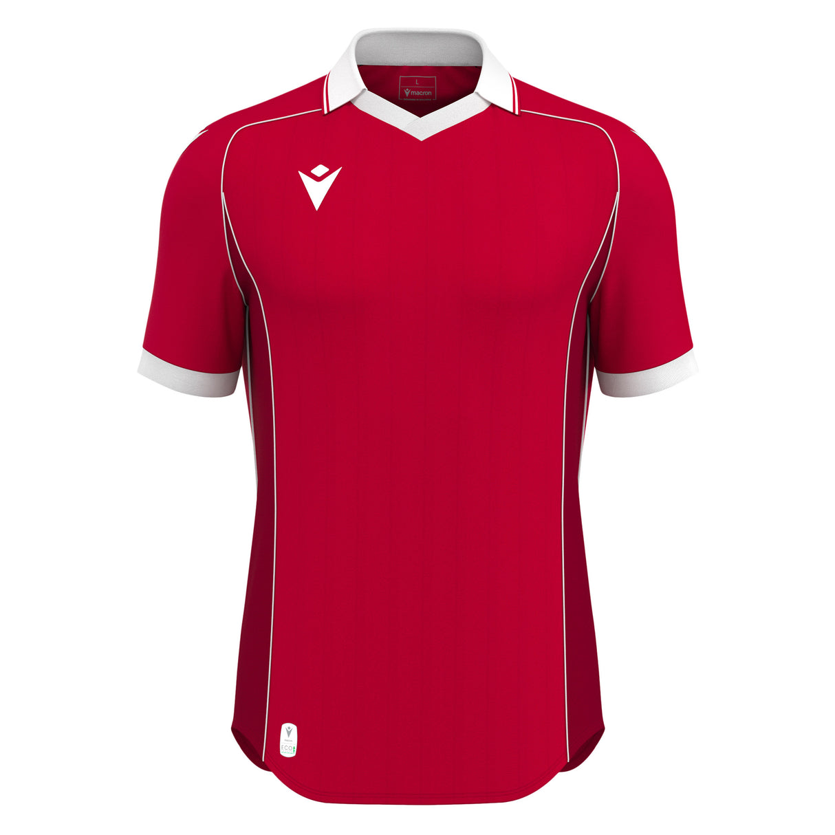JNR Macron Ranger ECO Shirt SS - Red/White - KitRoom