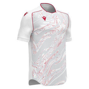 JNR Macron Arcane ECO Shirt SS - White/Red - KitRoom