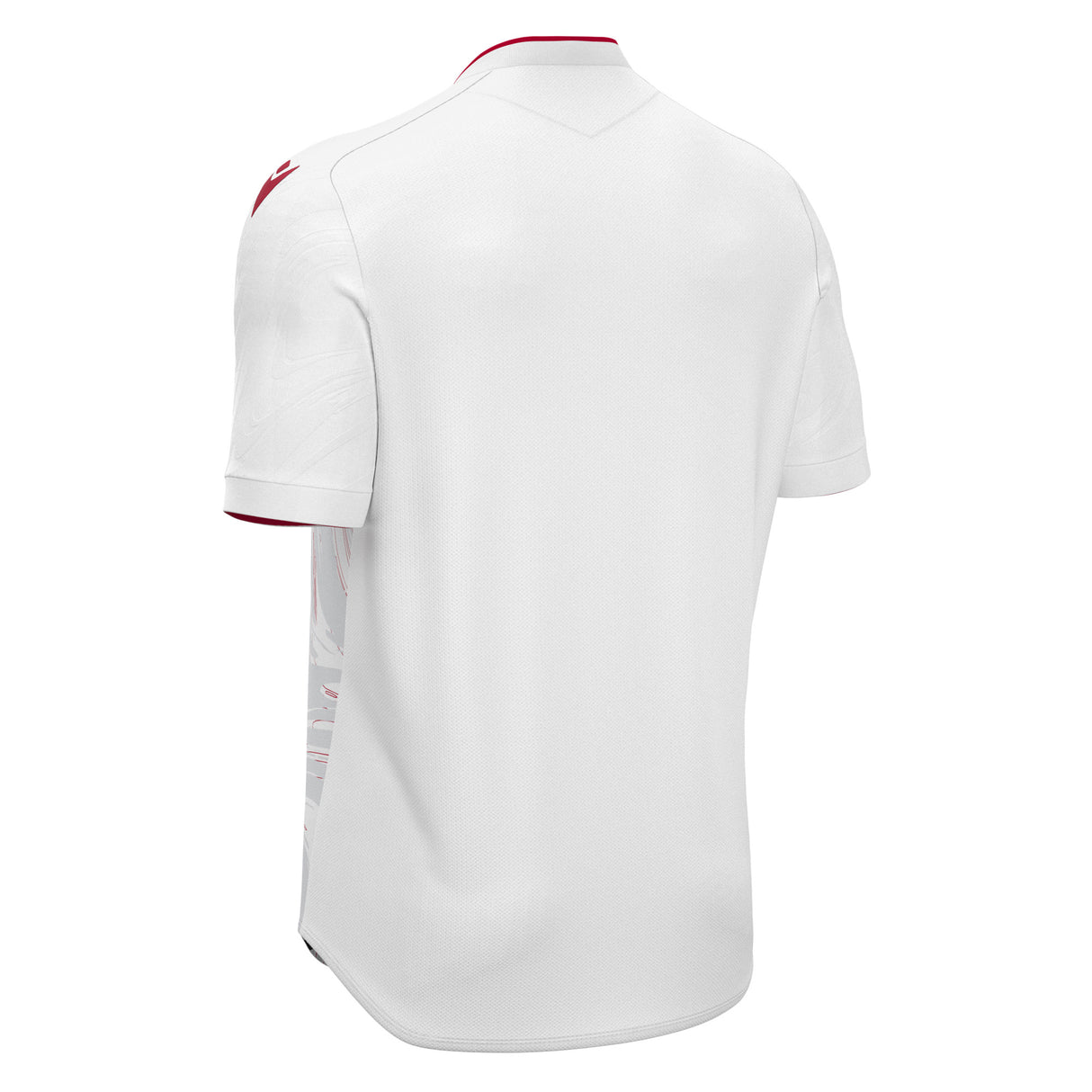 JNR Macron Arcane ECO Shirt SS - White/Red - KitRoom
