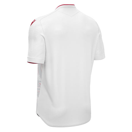 JNR Macron Arcane ECO Shirt SS - White/Red - KitRoom