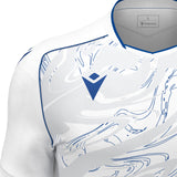 JNR Macron Arcane ECO Shirt SS - White/Royal Blue - KitRoom