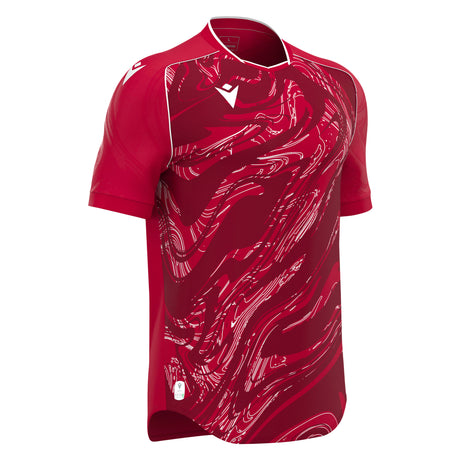 JNR Macron Arcane ECO Shirt SS - Red/White - KitRoom