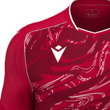 JNR Macron Arcane ECO Shirt SS - Red/White - KitRoom