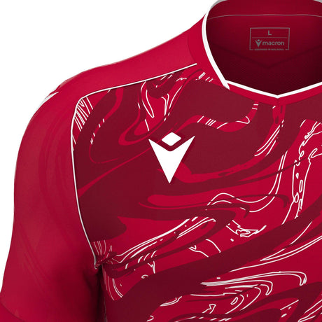 JNR Macron Arcane ECO Shirt SS - Red/White - KitRoom