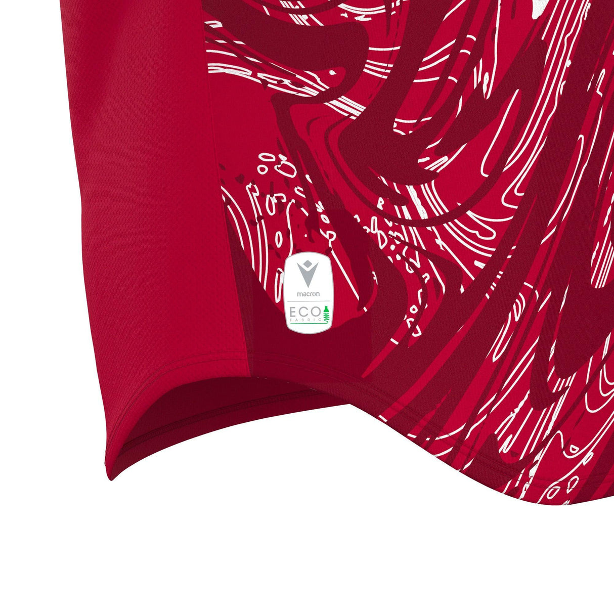 JNR Macron Arcane ECO Shirt SS - Red/White - KitRoom