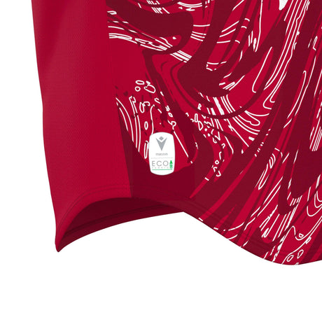 JNR Macron Arcane ECO Shirt SS - Red/White - KitRoom
