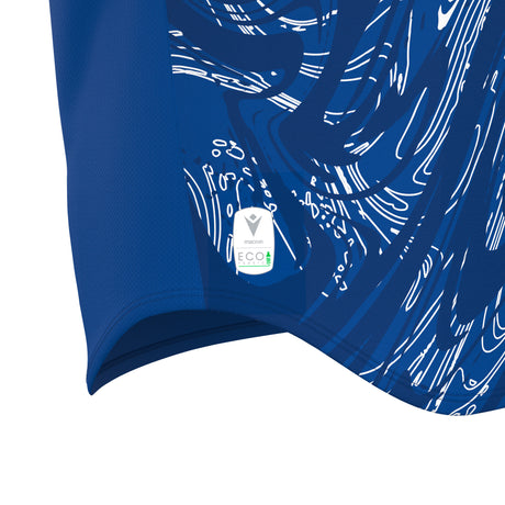 JNR Macron Arcane ECO Shirt SS - Royal Blue/White - KitRoom
