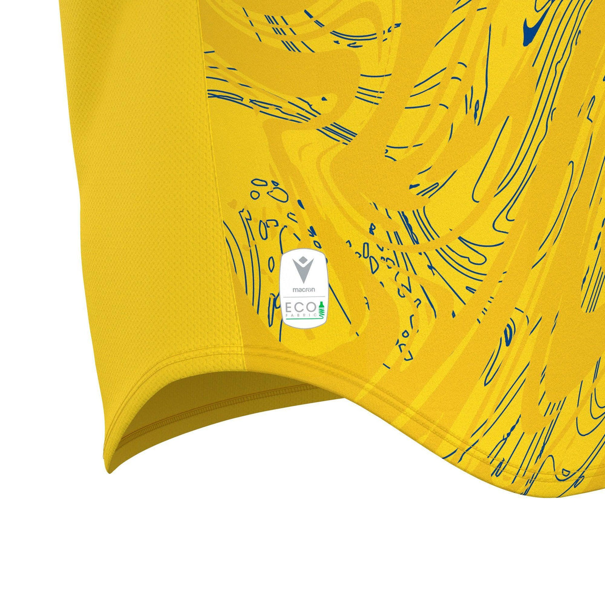JNR Macron Arcane ECO Shirt SS - Yellow/Royal Blue - KitRoom