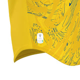 JNR Macron Arcane ECO Shirt SS - Yellow/Royal Blue - KitRoom
