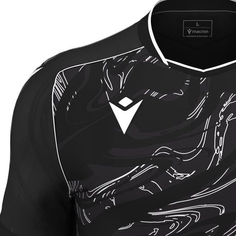 JNR Macron Arcane ECO Shirt SS - Black/White - KitRoom