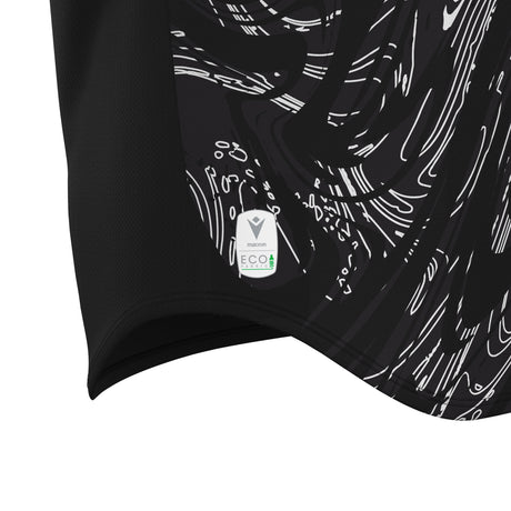 JNR Macron Arcane ECO Shirt SS - Black/White - KitRoom
