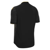 JNR Macron Arcane ECO Shirt SS - Black/Gold - KitRoom