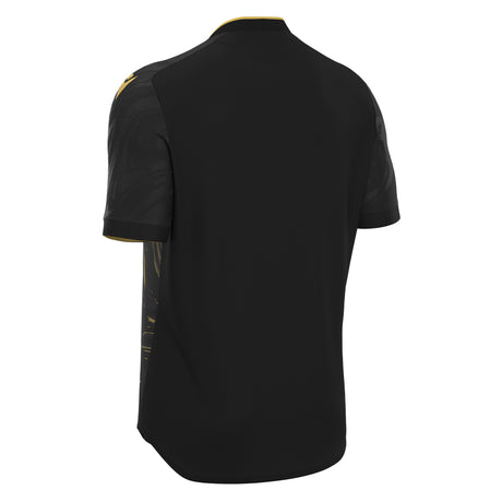 JNR Macron Arcane ECO Shirt SS - Black/Gold - KitRoom