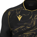 JNR Macron Arcane ECO Shirt SS - Black/Gold - KitRoom