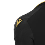 JNR Macron Arcane ECO Shirt SS - Black/Gold - KitRoom