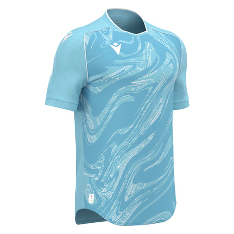 JNR Macron Arcane ECO Shirt SS - Sky/White - KitRoom