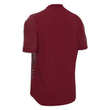 JNR Macron Arcane ECO Shirt SS - Cardinal/White - KitRoom