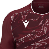 JNR Macron Arcane ECO Shirt SS - Cardinal/White - KitRoom