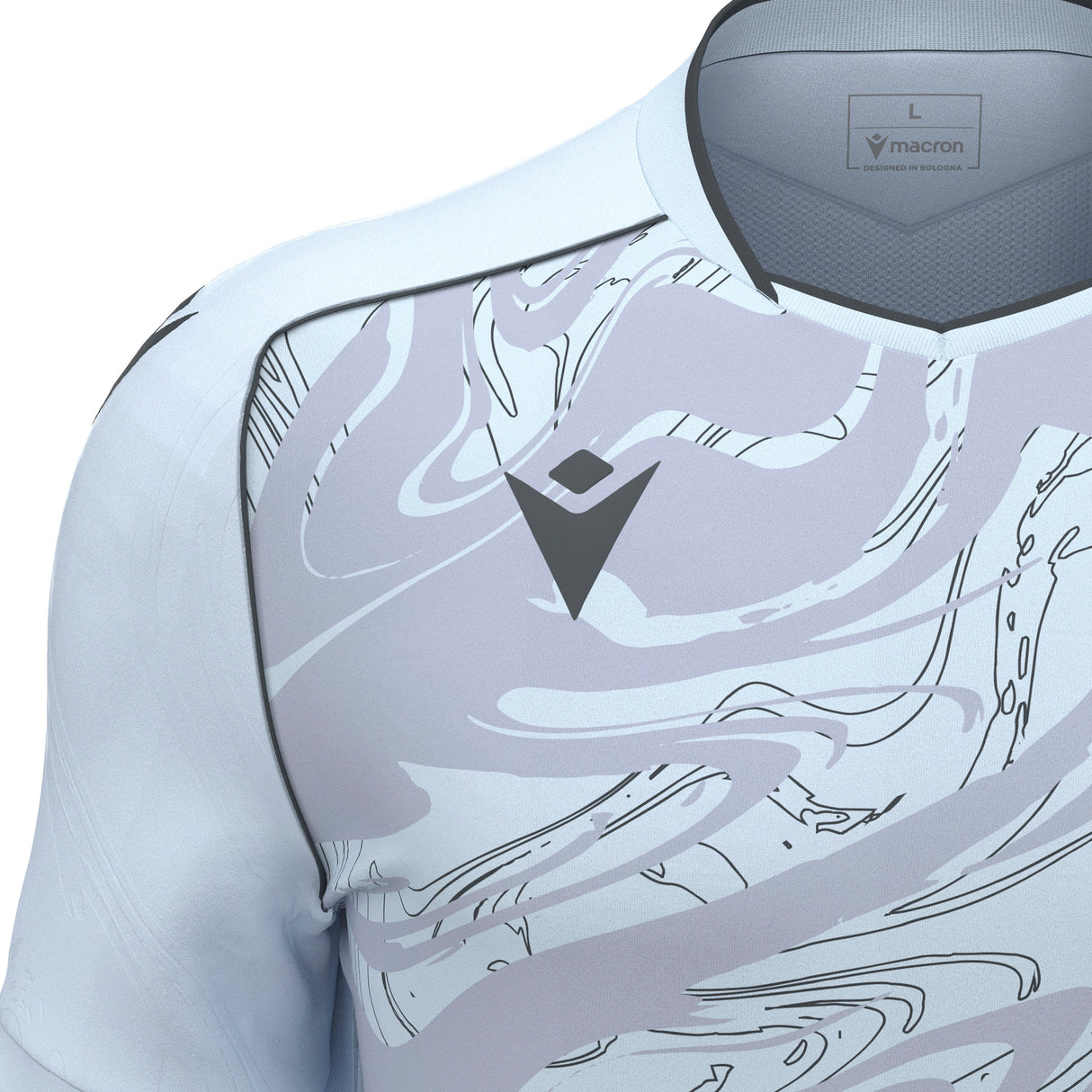 JNR Macron Arcane ECO Shirt SS - Silver/Anthracite - KitRoom