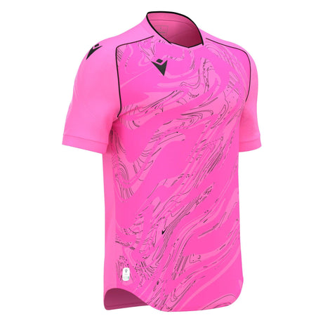 JNR Macron Arcane ECO Shirt SS - Pink/Black - KitRoom