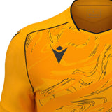 JNR Macron Arcane ECO Shirt SS - Amber/Black - KitRoom