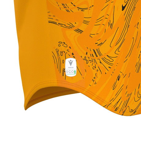 JNR Macron Arcane ECO Shirt SS - Amber/Black - KitRoom