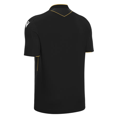 JNR Macron Mendez ECO Referee Shirt SS - Black/Gold - KitRoom