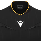 JNR Macron Mendez ECO Referee Shirt SS - Black/Gold - KitRoom