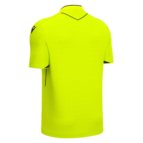 JNR Macron Mendez ECO Referee Shirt SS - Neon Yellow/Black - KitRoom