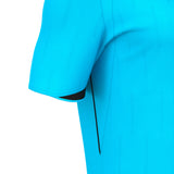 JNR Macron Mendez ECO Referee Shirt SS - Neon Sky/Black - KitRoom