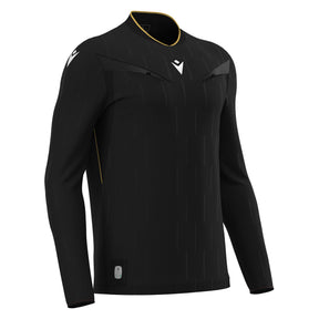 JNR Macron Mendez ECO Referee Shirt LS - Black/Gold - KitRoom