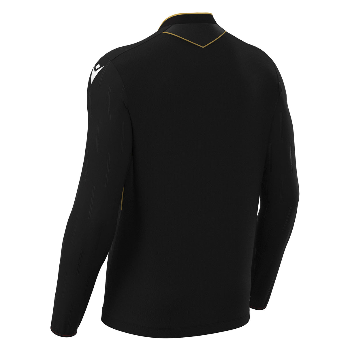 JNR Macron Mendez ECO Referee Shirt LS - Black/Gold - KitRoom