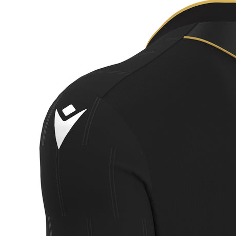 JNR Macron Mendez ECO Referee Shirt LS - Black/Gold - KitRoom