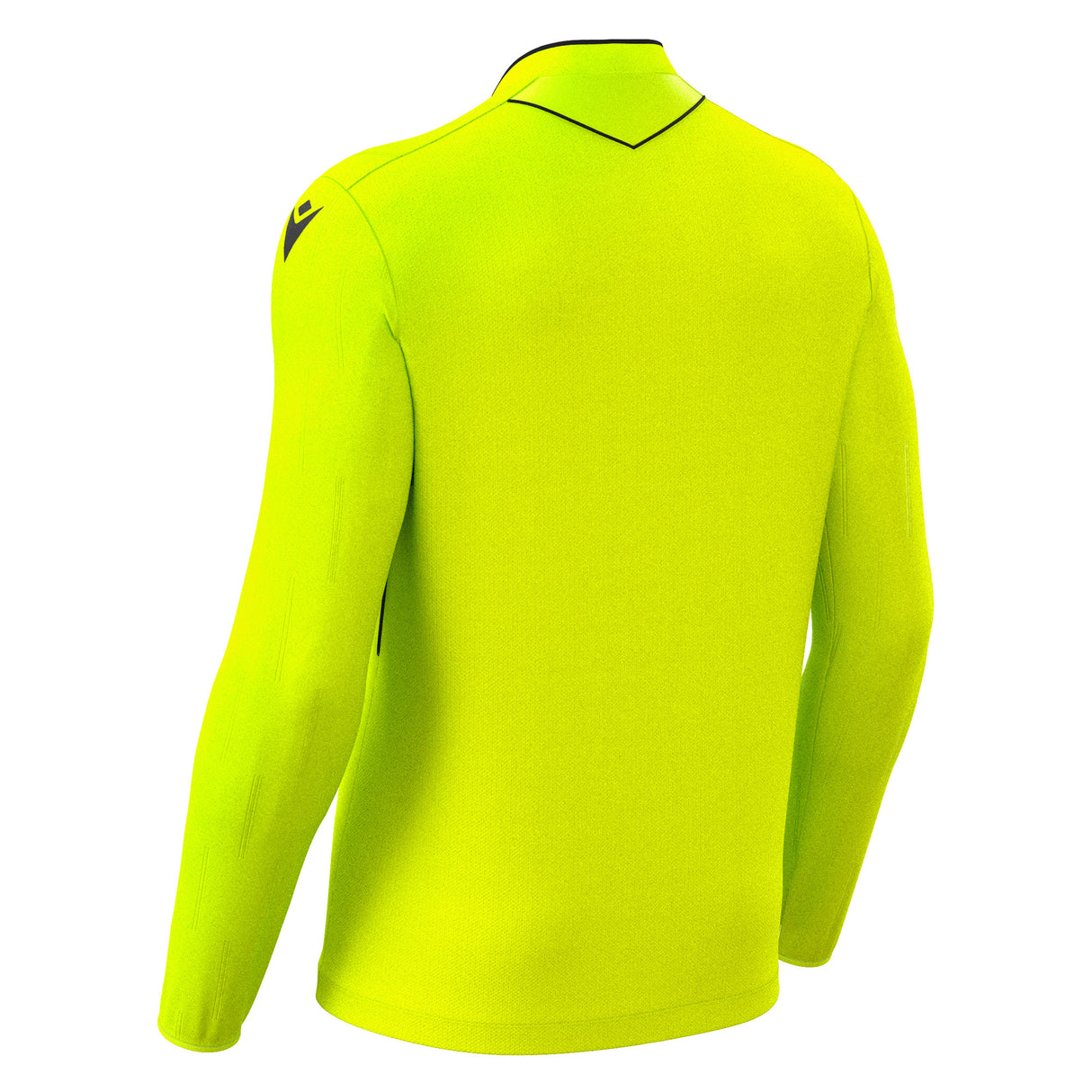 JNR Macron Mendez ECO Referee Shirt LS - Neon Yellow/Black - KitRoom