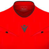 JNR Macron Mendez ECO Referee Shirt LS - Brick Red/Black - KitRoom