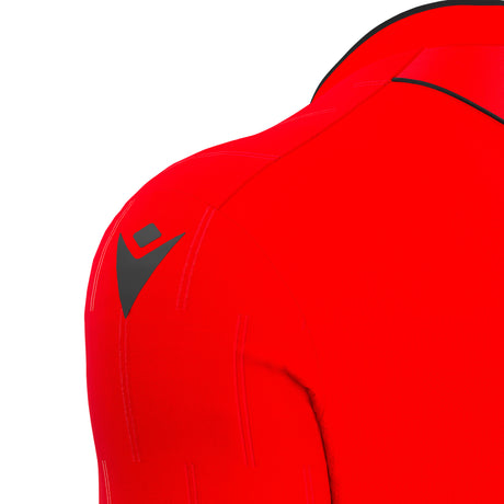 JNR Macron Mendez ECO Referee Shirt LS - Brick Red/Black - KitRoom