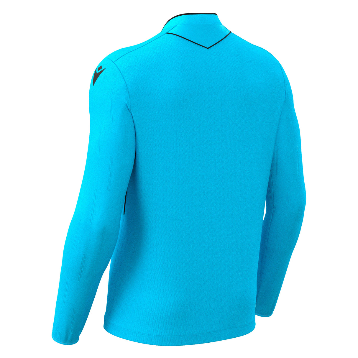 JNR Macron Mendez ECO Referee Shirt LS - Neon Sky/Black - KitRoom
