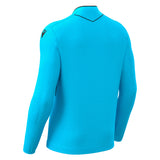 JNR Macron Mendez ECO Referee Shirt LS - Neon Sky/Black - KitRoom